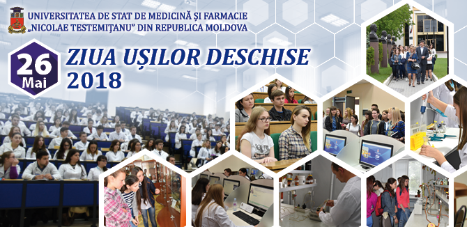 26 mai - Ziua Uşilor Deschise la USMF „Nicolae Testemiţanu”